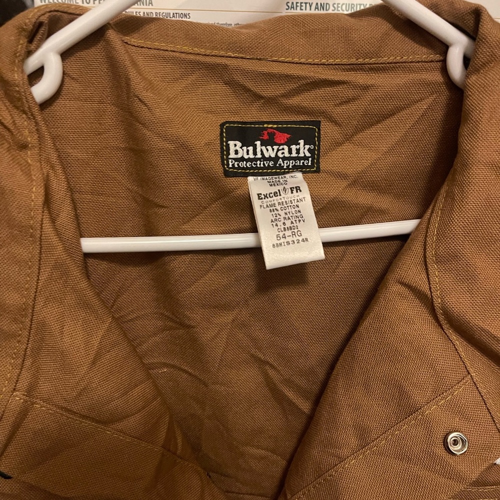 Duke Energy Bulwark Brown Protective Utility Jumpsuit